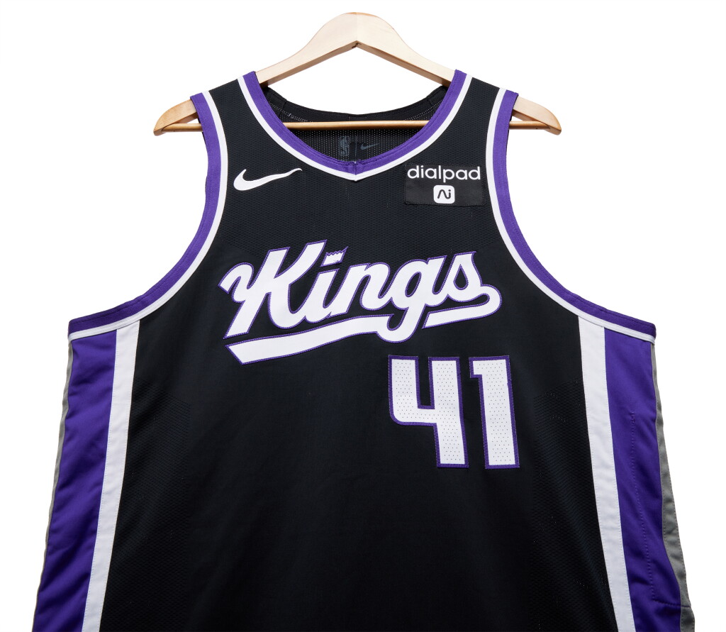 View full screen - View 1 of Lot 180. Trey Lyles Sacramento Kings 2023-2024 Game Worn Icon Edition Jersey.