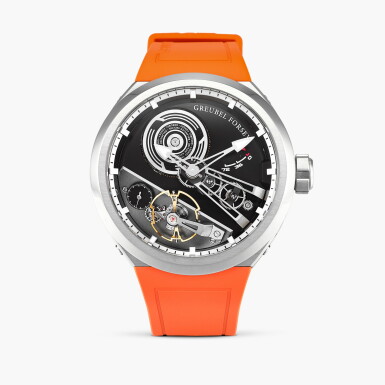 View full screen - View 1 of Lot 2611. Balancier S2 | A limited edition titanium semi-skeletonised wristwatch with inclined balance wheel and power reserve indication, Circa 2022.