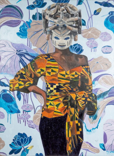 View full screen - View 1 of Lot 11. Yemoja and the Dream of Monet's Water Lilies,.