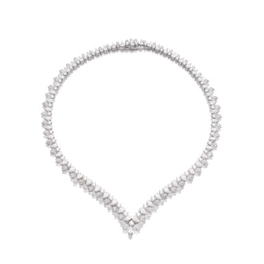 View full screen - View 1 of Lot 227. Diamond necklace | 格拉夫 | 鑽石項鏈.