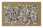 JEAN DUBUFFET | SITE AVEC TROIS PERSONNAGES (A) (WEBEL 1175)