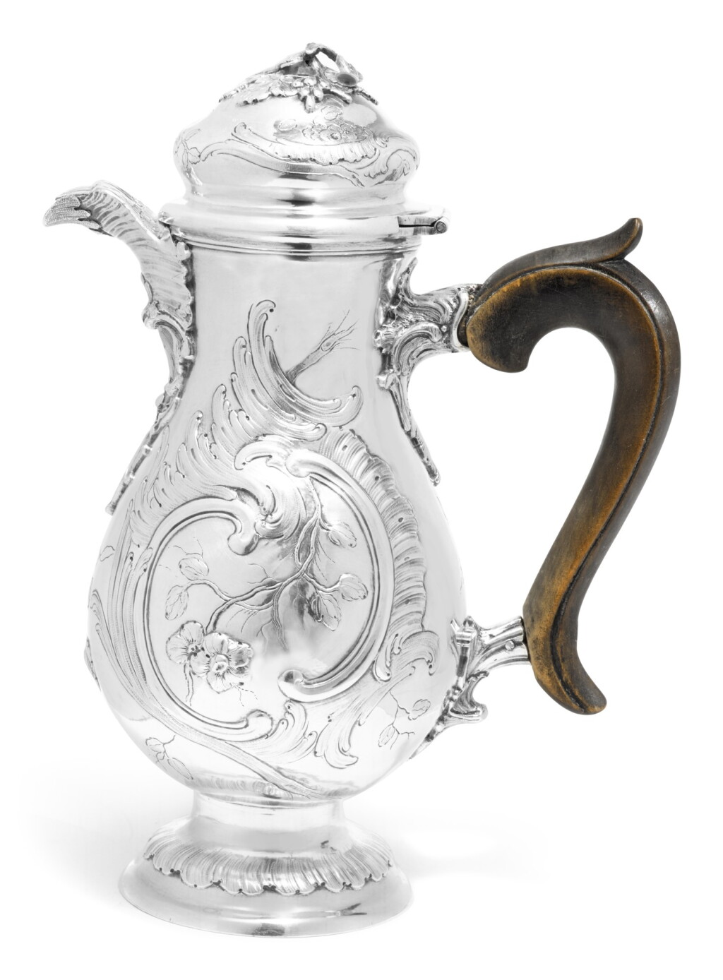 View full screen - View 1 of Lot 121. A German Silver Coffee Pot, Friederich Jacob Stolz(e), Berlin, Circa 1770.