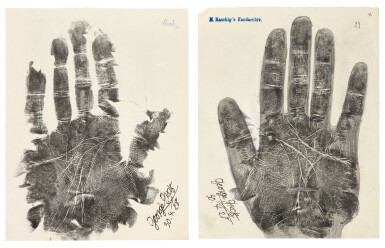 View full screen - View 1 of Lot 34. Max Pechstein and George Grosz. Five hand-prints made by Marianne Raschig and signed by both artists,.