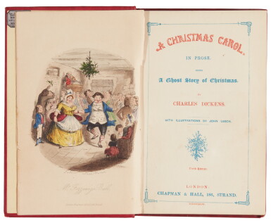 View full screen - View 1 of Lot 106. Dickens, A Christmas Carol, 1844, tenth edition.