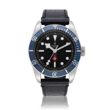 View full screen - View 1 of Lot 5. Black Bay "Royalty and Specialist Protection", Ref. 79220 Stainless steel wristwatch Circa 2018 Royalty and Specialist Protection.