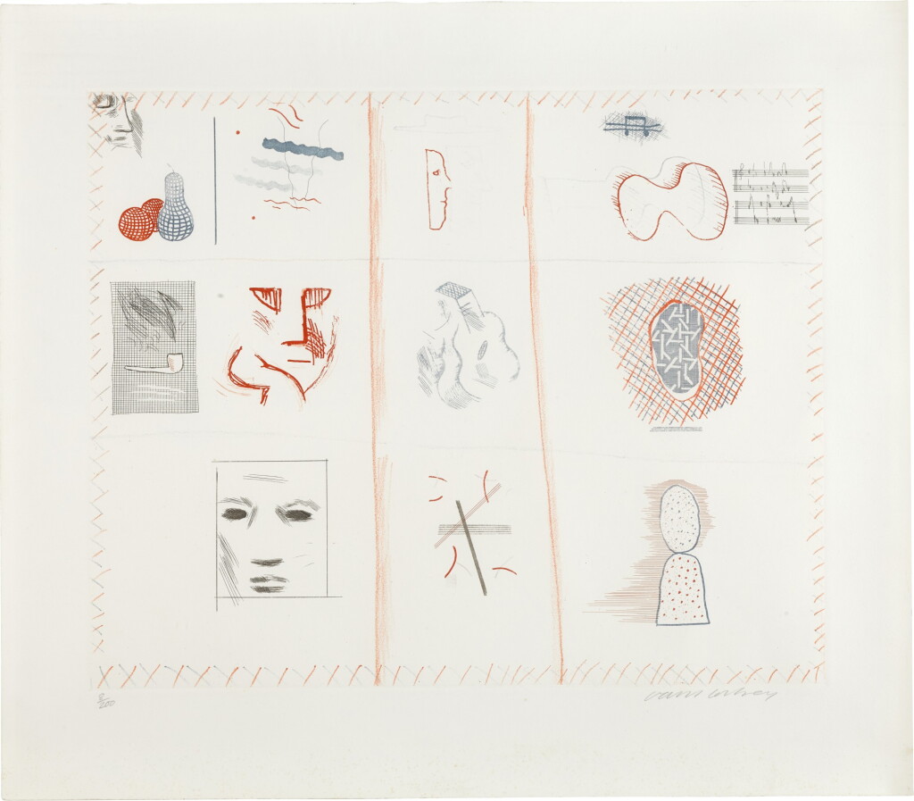 View full screen - View 1 of Lot 157. DAVID HOCKNEY R.A. | FRANCO-AMERICAN MAIL (S.A.C. 203; MCA TOKYO 182).