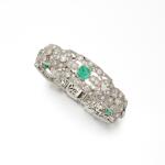Diamond and emerald bracelet (Bracciale in smeraldi e diamanti)
