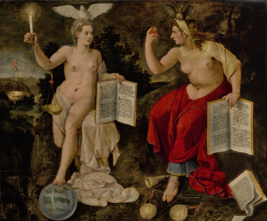 View full screen - View 1 of Lot 30. CRISPIN VAN DEN BROECK | AN ALLEGORY OF TRUTH AND DECEPTION.