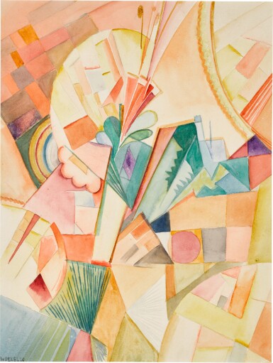 View full screen - View 1 of Lot 313. Blumenbild (Flower picture).