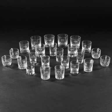 View full screen - View 1 of Lot 18. King Albert I: A Belgian royal engraved monogrammed composite table service, various makers and dates, second half 20th century.