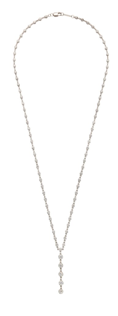 View full screen - View 1 of Lot 44. DIAMOND NECKLACE, TIFFANY & CO..