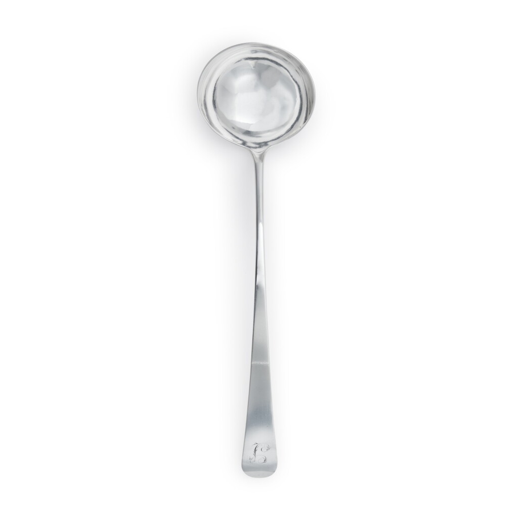 View full screen - View 1 of Lot 244. American Silver Soup Ladle, Joseph Richardson Sr., Philadelphia, Circa 1750.