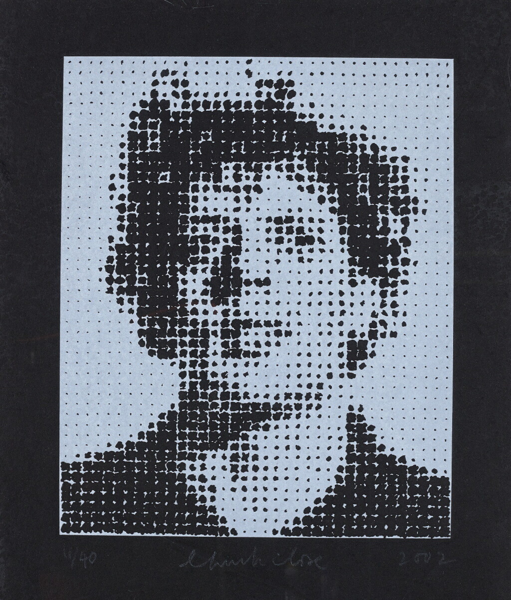 View full screen - View 1 of Lot 147. CHUCK CLOSE | PHIL (BLACK).