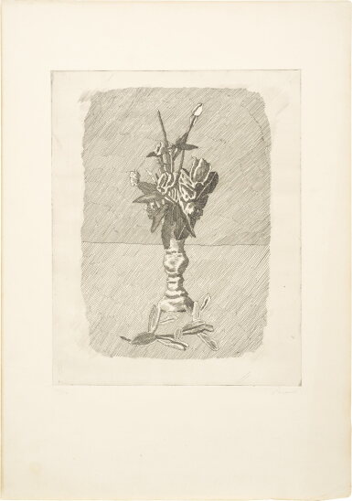 View full screen - View 1 of Lot 58. Rose in boccio in un vaso (Vitali 88).