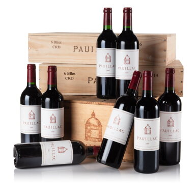 View full screen - View 1 of Lot 52. Pauillac de Latour 2015 (12 BT).