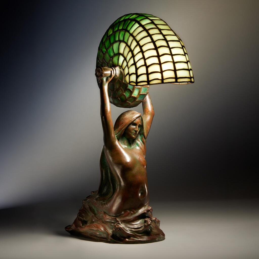 View full screen - View 1 of Lot 627. "Nautilus" Table Lamp.