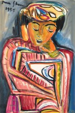Portrait of a Woman with Closed Eyes