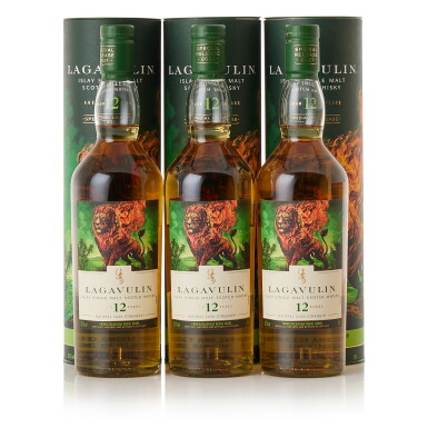 View full screen - View 1 of Lot 9520. Lagavulin 12 Year Old Special Release 2021 56.5 abv NV (3 BT70).