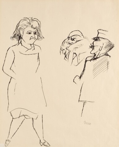 View full screen - View 1 of Lot 453. Straßenszene, Berlin (Street Scene, Berlin).