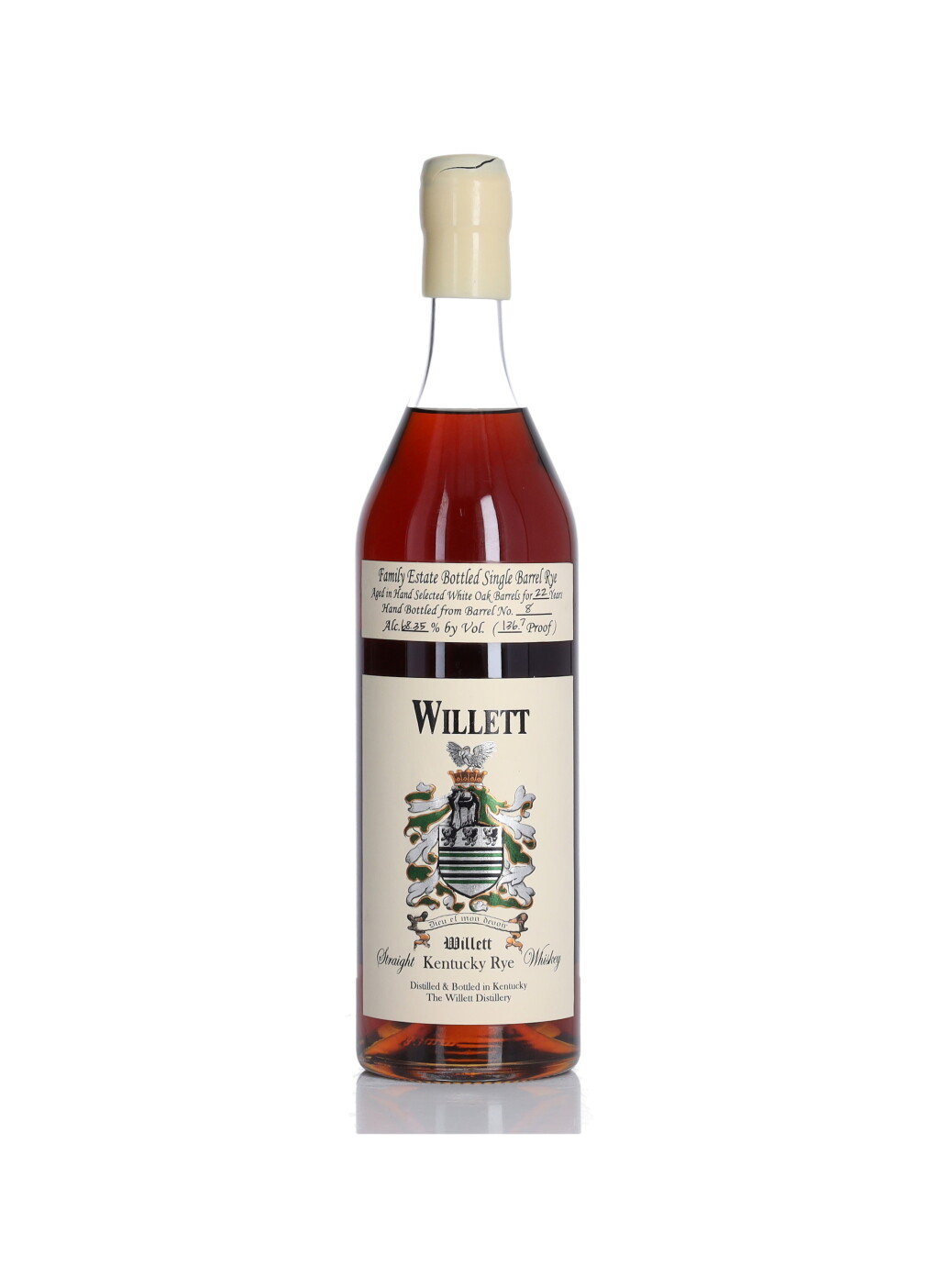 View full screen - View 1 of Lot 206. Willett Family Estate Single Barrel Rye #8 "Ed Ledger" 22 Year Old 136.7 Proof 1984 (1 BT 75cl).
