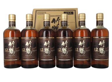 View full screen - View 1 of Lot 5153. Nikka Taketsuru Pure Malt 12 Year Old 43.0 abv NV (6 BT75).
