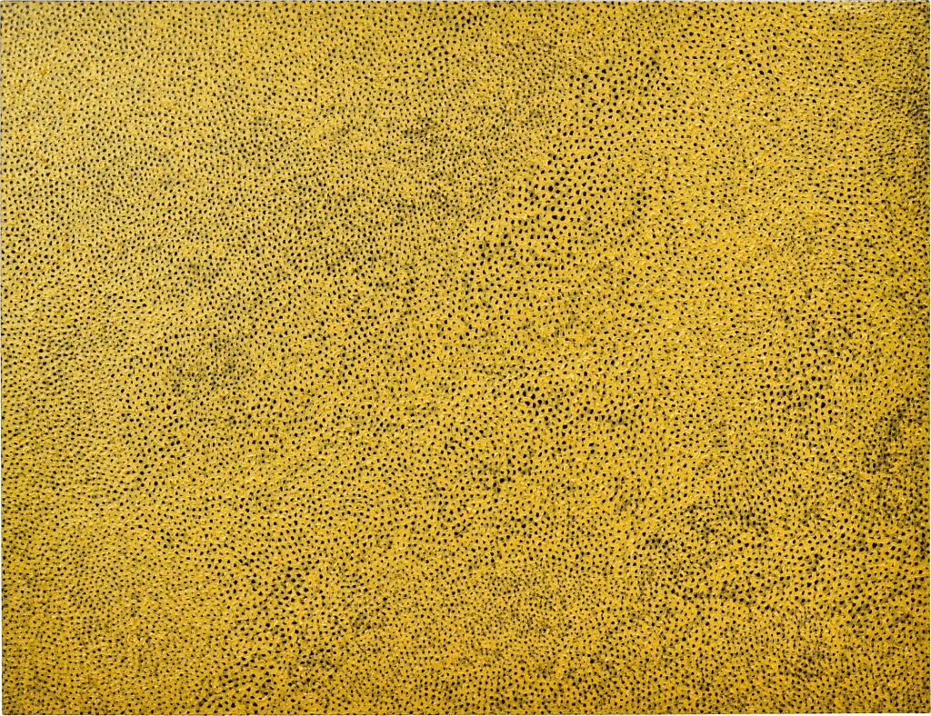 View full screen - View 1 of Lot 1132. Yayoi Kusama 草間彌生 | Gold-Sky-Nets 黃金天網.