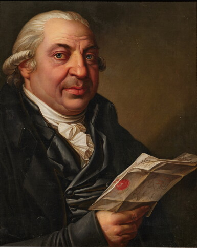 View full screen - View 1 of Lot 1063. Portrait of a gentleman, traditionally identified as the poet Friedrich Gottlieb Klopstock (1724–1803).
