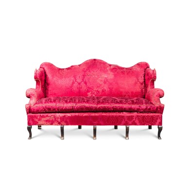 View full screen - View 1 of Lot 68. An ebonised canapé, 20th century | Canapé en bois noirci, XXe siècle.