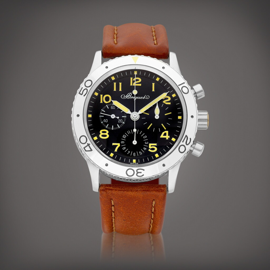 View full screen - View 1 of Lot 8607. Type XX, Reference 3800 | A stainless steel flyback chronograph wristwatch, Circa 2000 | 寶璣 | Type XX 型號3800 | 精鋼飛返計時腕錶,約2000年製.