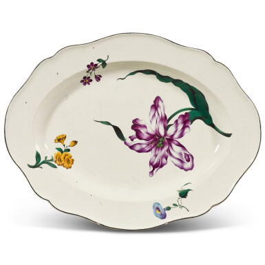View full screen - View 1 of Lot 53. A Wedgwood creamware oval serving dish, circa 1800.