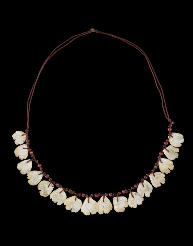 View full screen - View 1 of Lot 3741. A jade necklace, Neolithic period | 新石器時代 玉項鍊.