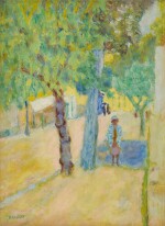 Personnage sous un arbre
