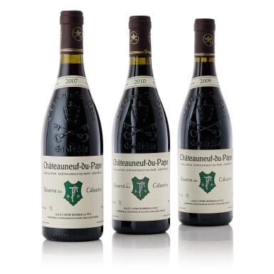 View full screen - View 1 of Lot 7680. Châteauneuf du Pape Rouge, Réserve des Célestins 2010 Henri Bonneau (9 BT).