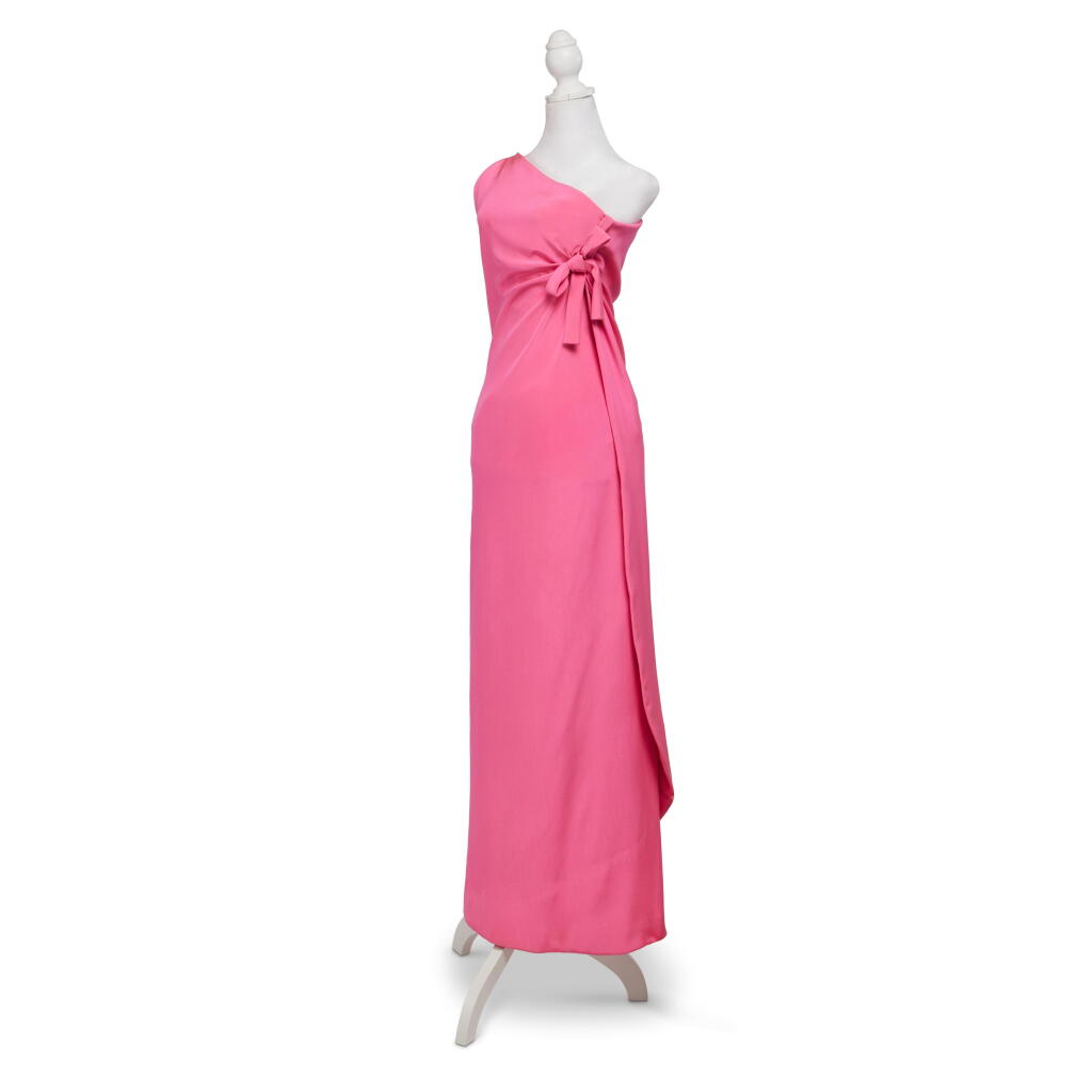 View full screen - View 1 of Lot 20. Audrey Hepburn's Hubert de Givenchy Haute Couture Pink Silk-Crêpe Sheath, Autumn-Winter 1966-67.