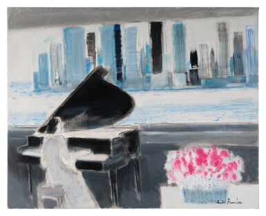 View full screen - View 1 of Lot 617. Piano au River café de New York.