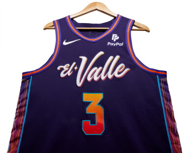 View full screen - View 1 of Lot 92. Bradley Beal Phoenix Suns 2023-2024 Game Worn City Edition Jersey | Matched to 2 Games.