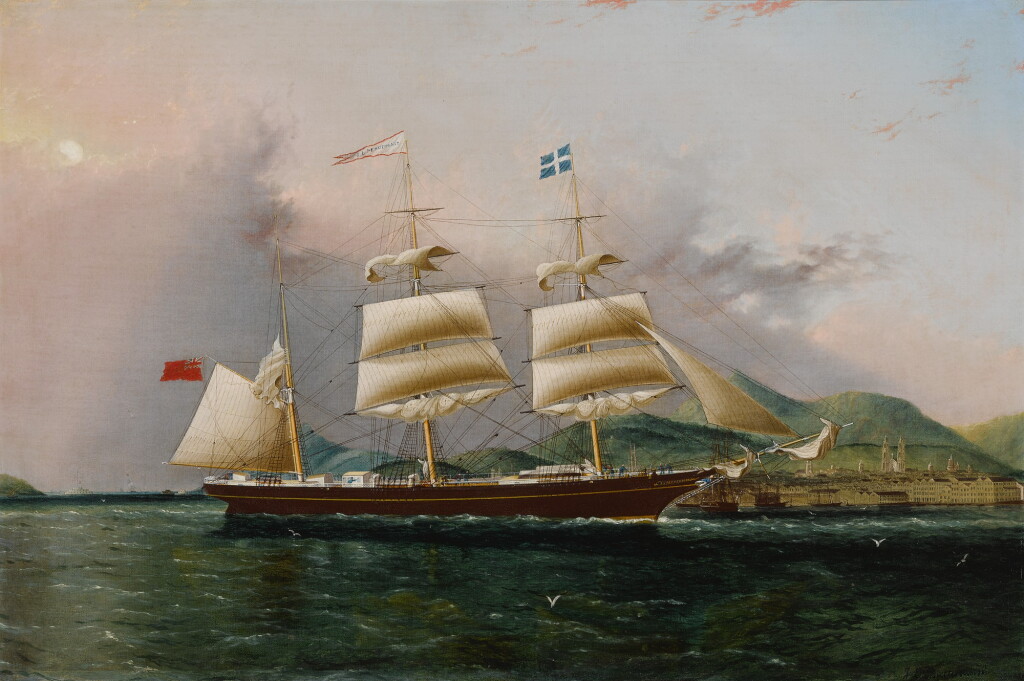 View full screen - View 1 of Lot 108. JAMES EDWARD BUTTERSWORTH | THE JAMES L. PENDERGAST OF QUEBEC ENTERING RIO.