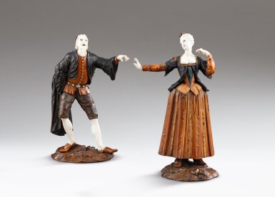 View full screen - View 1 of Lot 352. Pantalon and Columbine | Pantalon et Colombine .