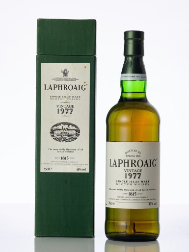 View full screen - View 1 of Lot 1082. Laphroaig 43.0 abv 1977 (1 BT).