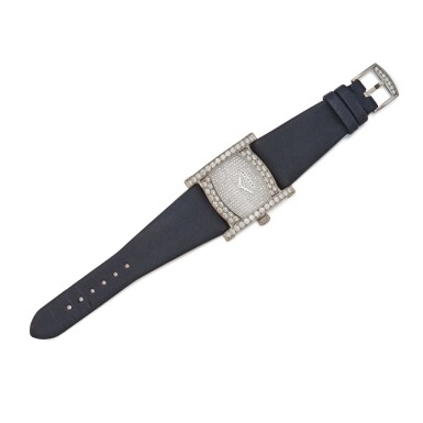 View full screen - View 1 of Lot 166. White Gold and Diamond 'Assioma' Wristwatch.
