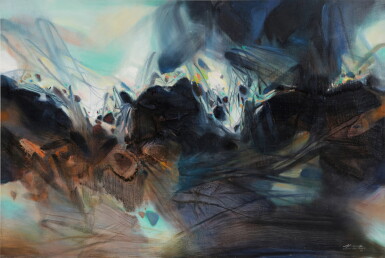 View full screen - View 1 of Lot 8518. Chu Teh-Chun 朱德群 | Pesanteur vaincue 穩重.