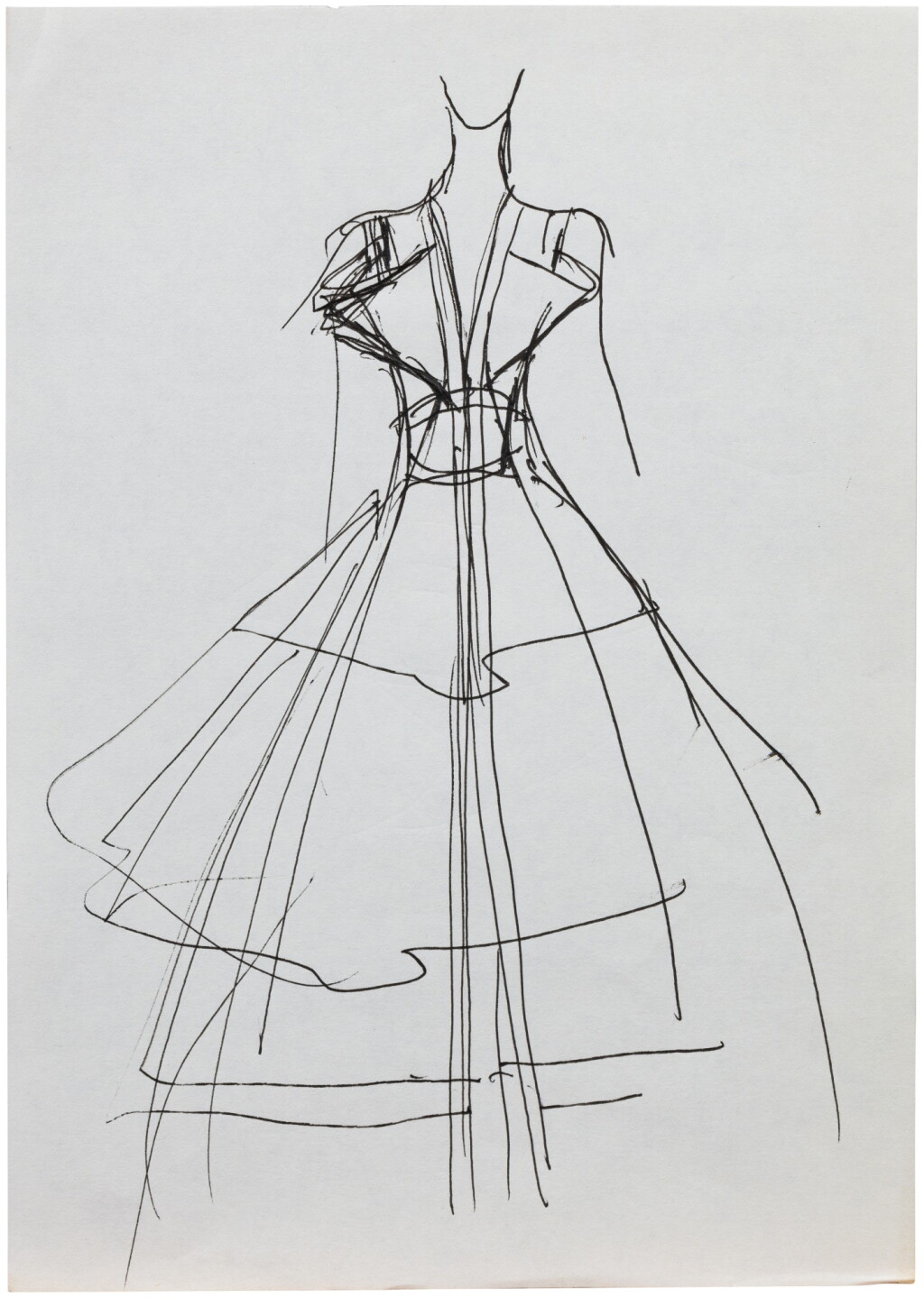 View full screen - View 1 of Lot 22. Three studies for fashion.
