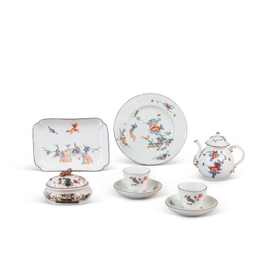 View full screen - View 1 of Lot 576. A group of Meissen porcelain Kakiemon wares, circa 1730-35.