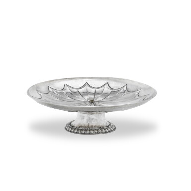 View full screen - View 1 of Lot 1. A Italian parcel-gilt silver standing dish, Venice, 16th century.