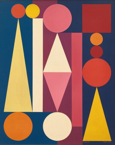 View full screen - View 1 of Lot 761. Auguste Herbin 奧古斯特・賀賓 | Dimanche I 星期日 I.