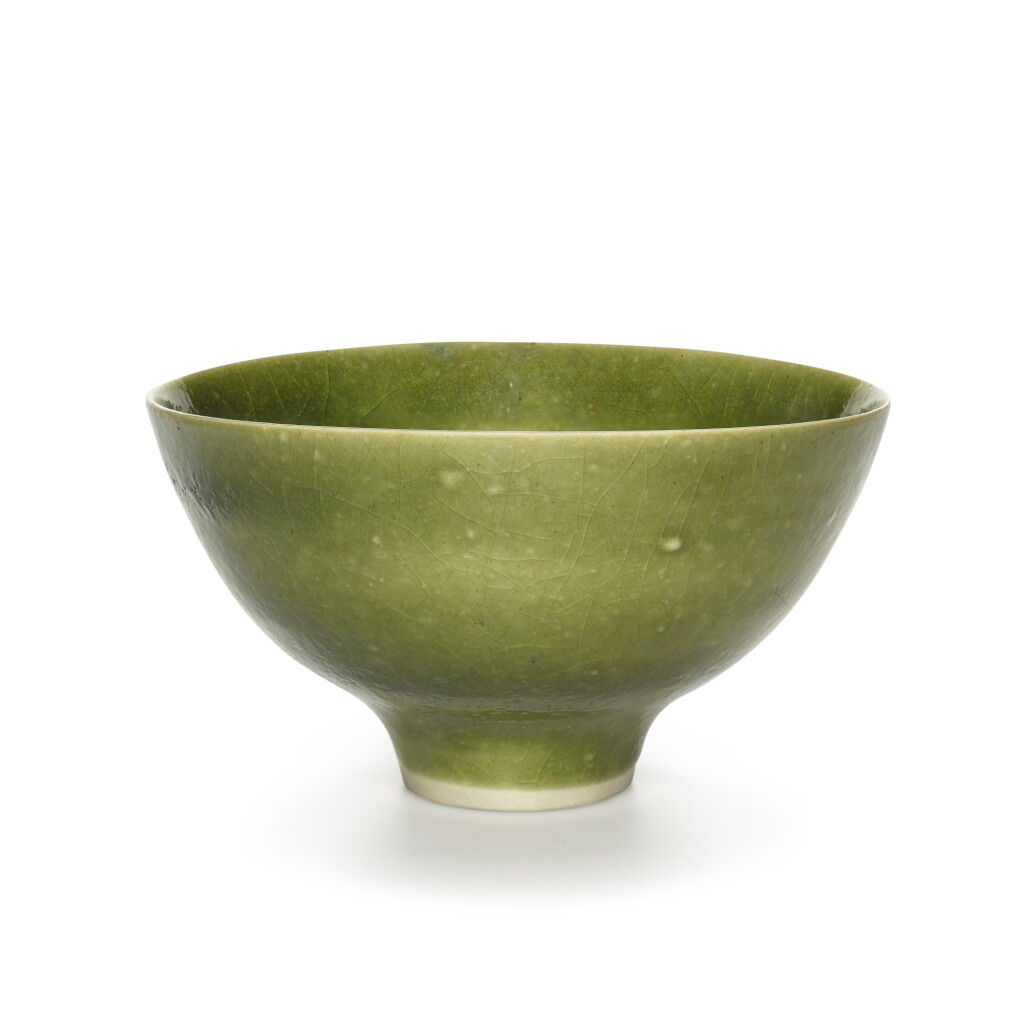 View full screen - View 1 of Lot 175. Green Conical Bowl.
