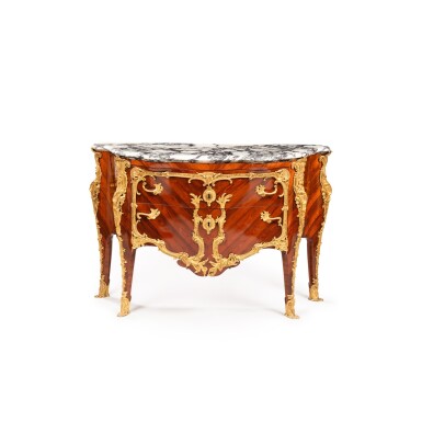 View full screen - View 1 of Lot 746. A German commode, the mounts possibly by Johann Melchior Kambli, Berlin or Postdam, circa 1750-60.
