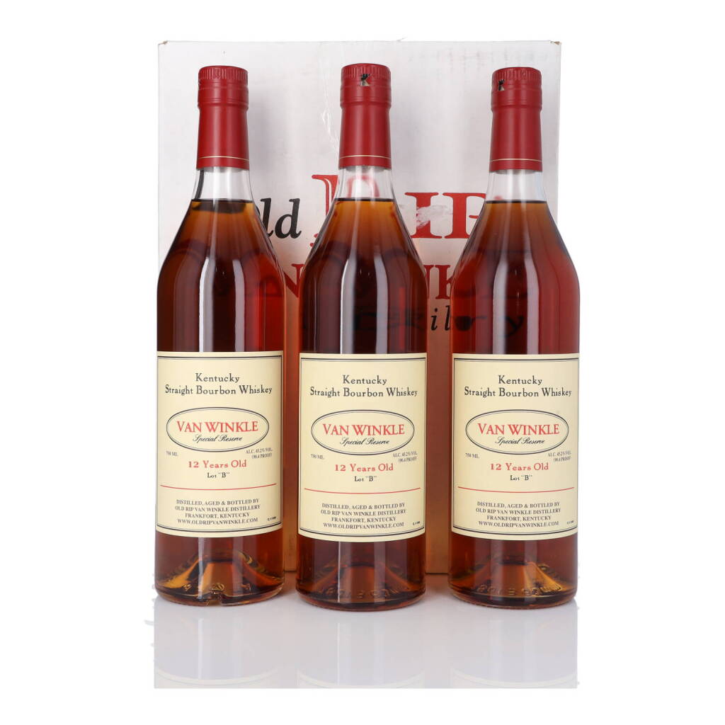 View full screen - View 1 of Lot 89. Van Winkle 12 Year Old Special Reserve Lot "B" 90.4 Proof NV (3 BT 75cl).