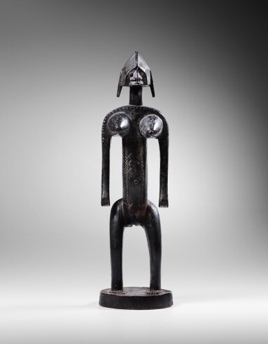 View full screen - View 1 of Lot 26. Statue féminine Jonyeleni, Bamana, Mali | Bamana Jonyeleni feminine Figure, Mali .