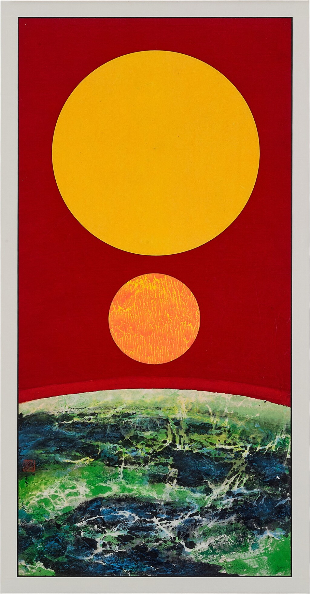 View full screen - View 1 of Lot 754. Liu Kuo-Sung 劉國松 | The Composition of Distance No. 11 距離組織之十一.